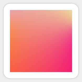 pink yellow gradient Sticker